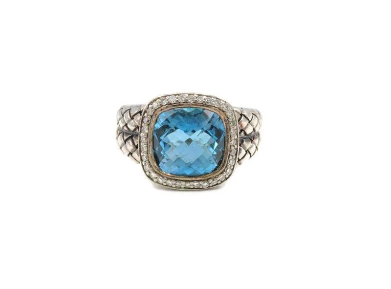 SCOTT KAY BLUE TOPAZ RING