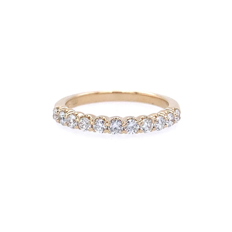 14K Yellow Gold Diamond Band