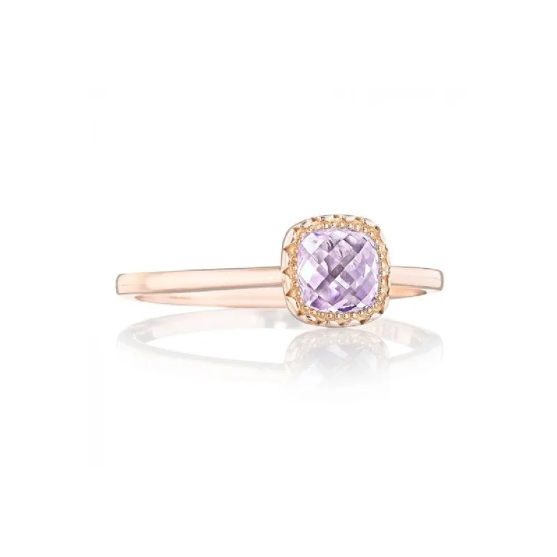 Tacori Cushion Bloom Rose Amethyst Ring