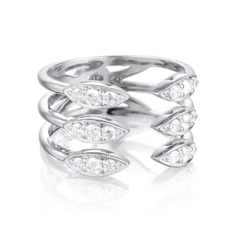 Tacori Triple Stacked Surfboard Ring SR199