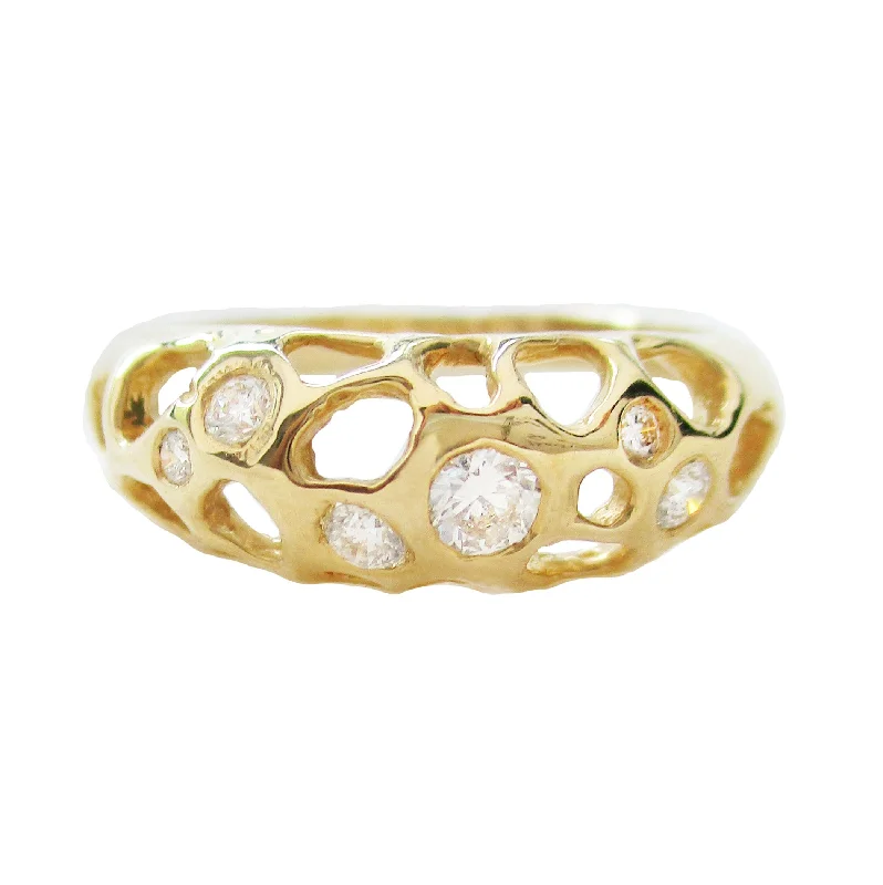 Tide Pool Diamond Ring