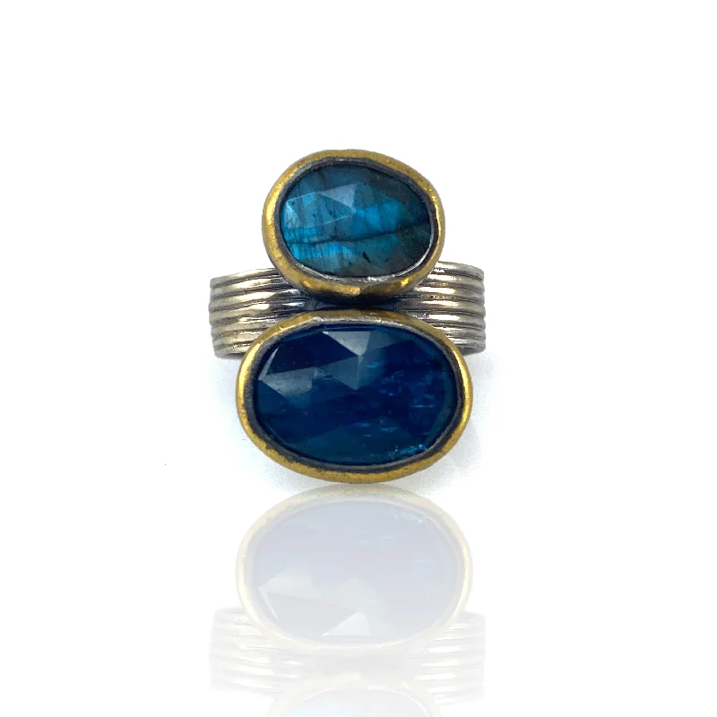 Two Toned Blue Ring