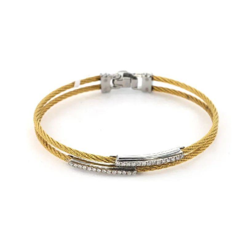 0.23 ctw Diamond Cable Bangle Bracelet