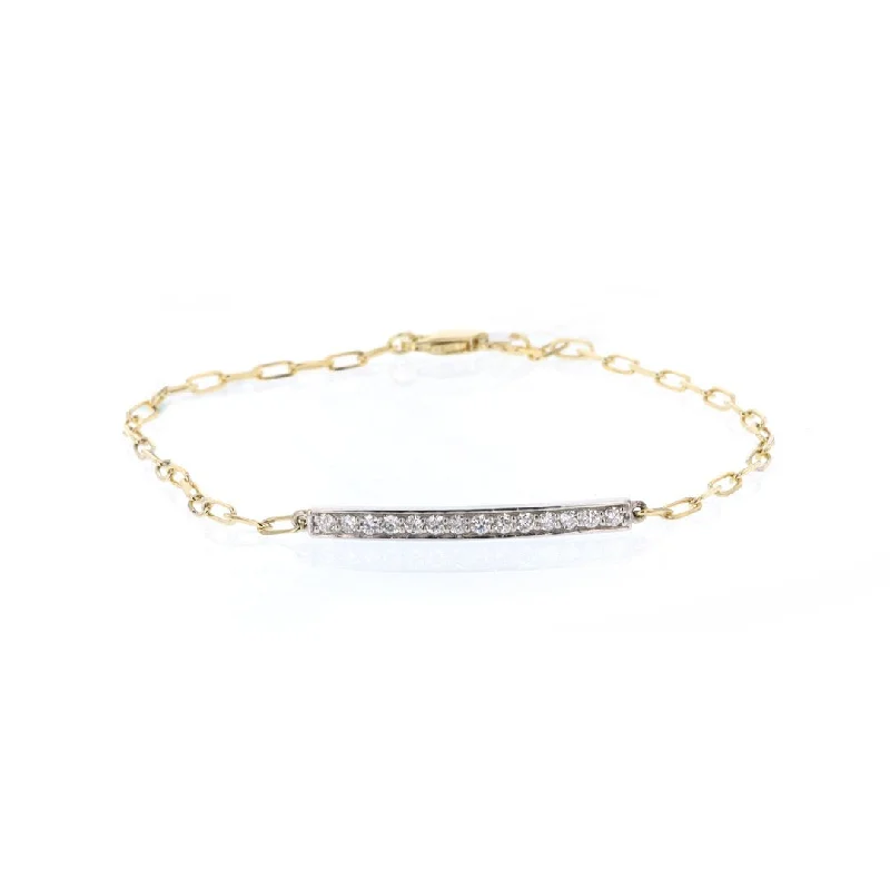 0.26 ctw Diamond Paper Clip Bracelet