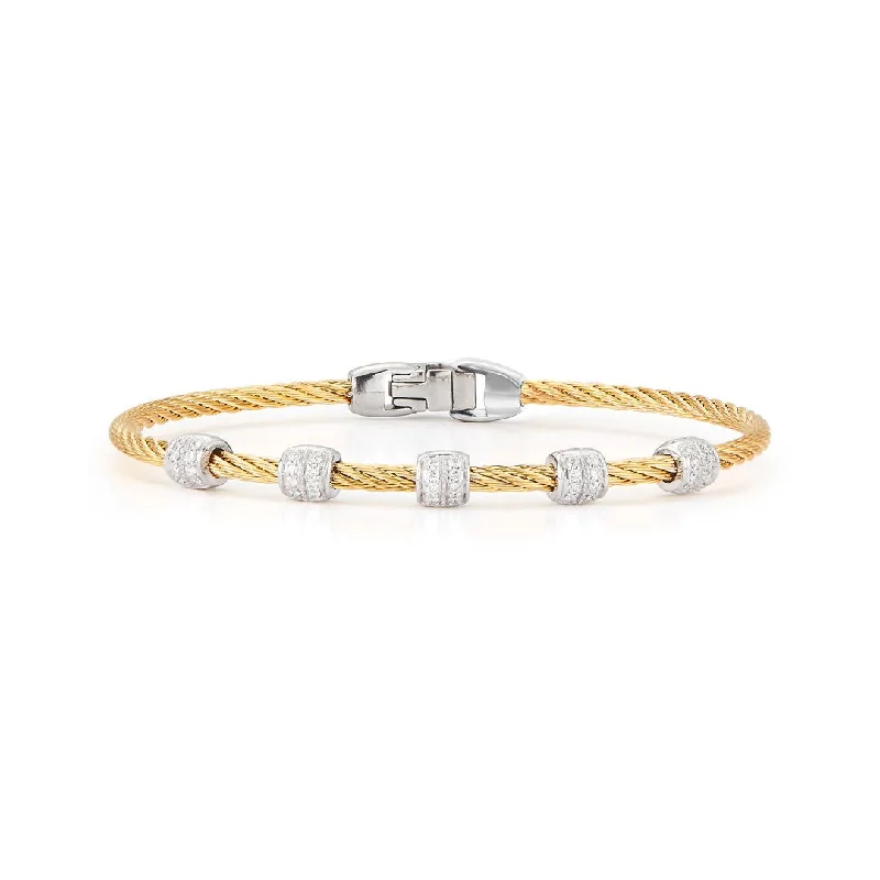 0.34 ctw Diamond Cable Bangle Bracelet | M10276604