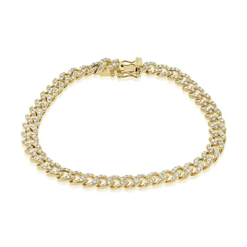 1.71 ctw Diamond Curb Link Bracelet