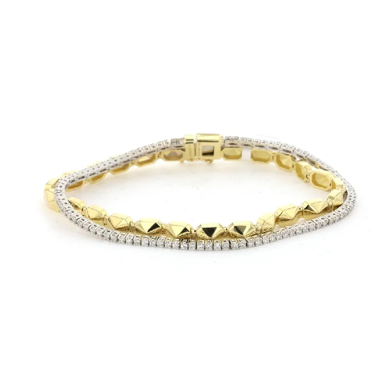 1.76 ctw Diamond 2-Row Bracelet