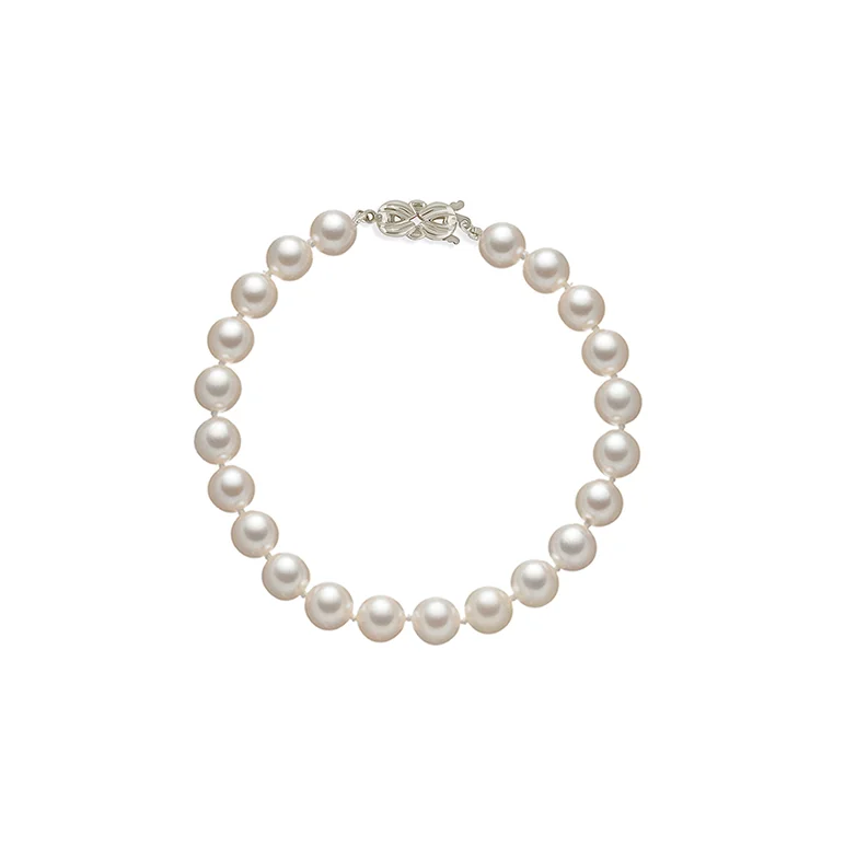 Sabel Collection 14K White Gold Pearl Bracelet