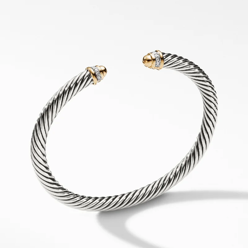 David Yurman  Bracelet in Silver and 18-Karat Yellow Gold