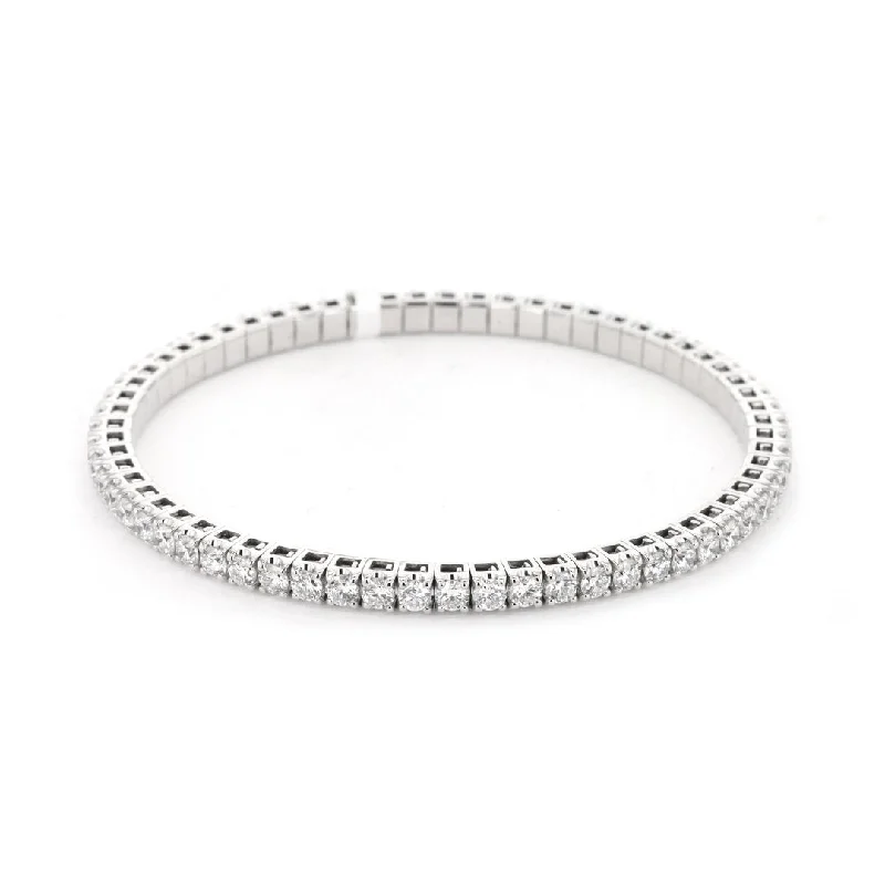 5.13 ctw Lab-Grown Diamond Stretch Tennis Bracelet