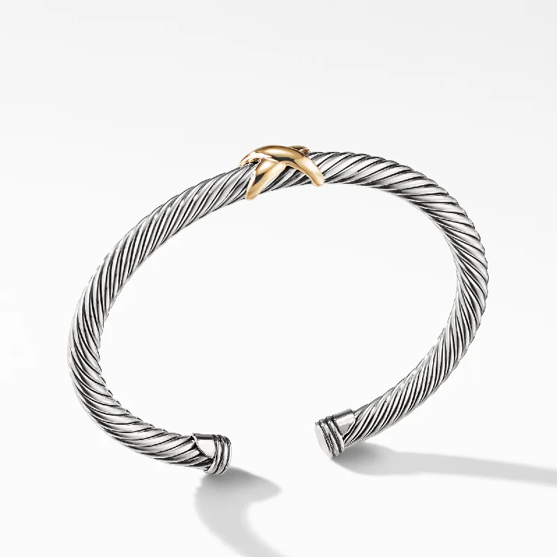 David Yurman  Bracelet in Silver and 14-Karat Yellow Gold