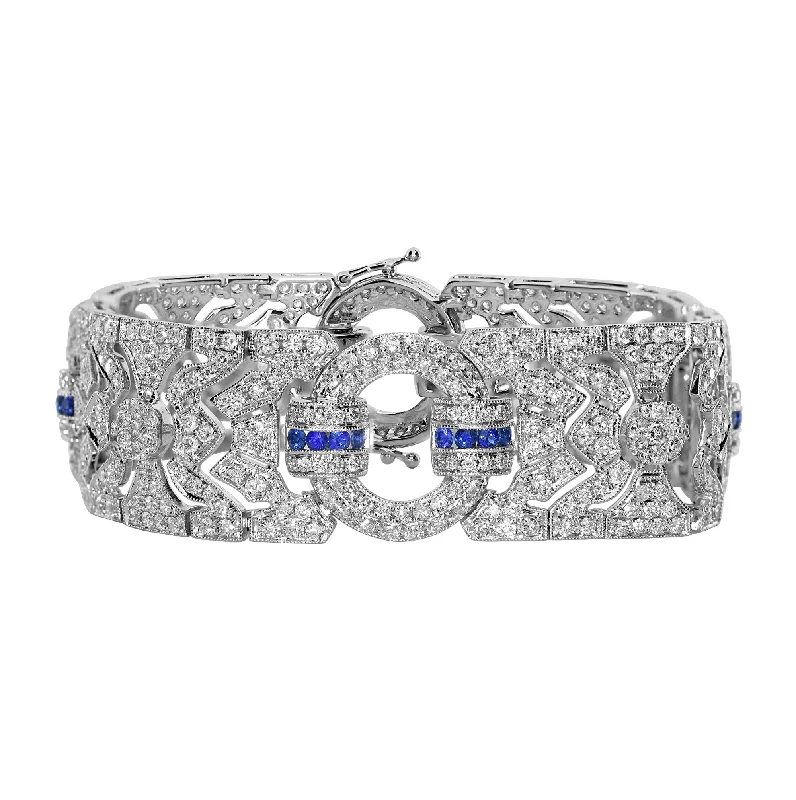 Antique Sapphire & Diamond Bracelet