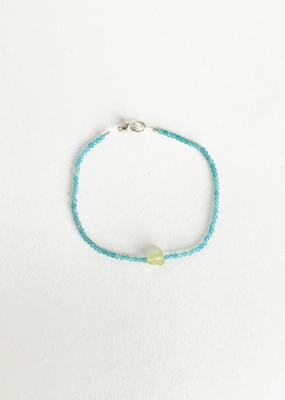 Apatite & Beryl Bead Bracelet