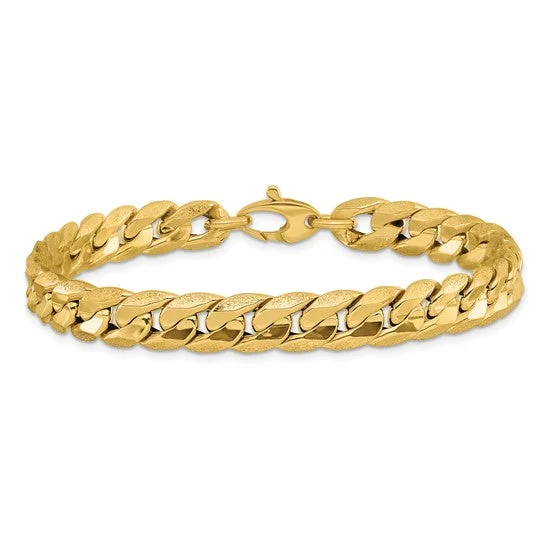 14K Gold Men's Cuban Link Bracelet