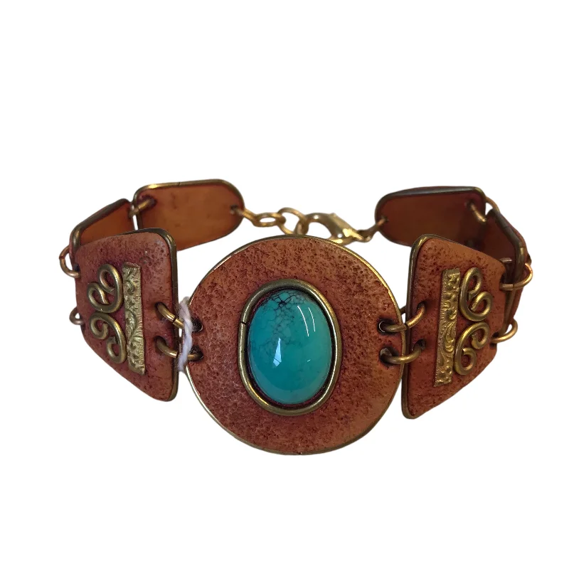 Bracelet Other In Brown & Turquoise