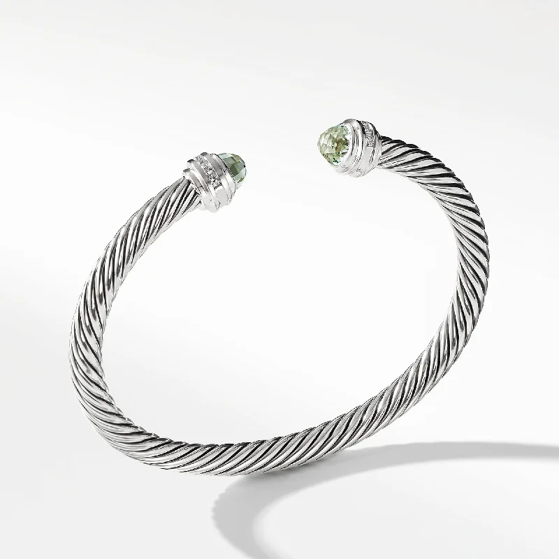 Bracelet with Prasiolite and Diamonds