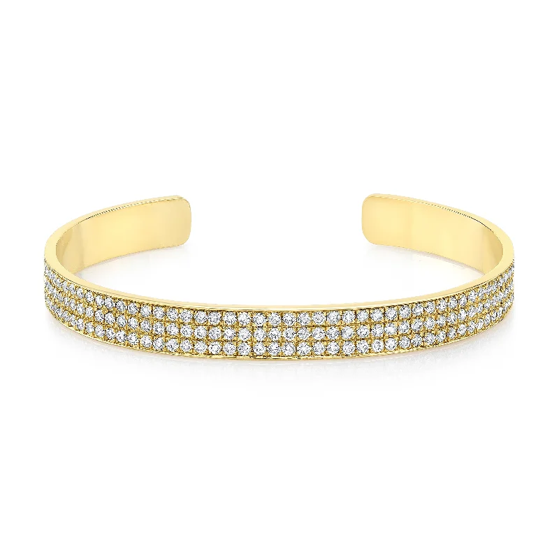 Flat Pavé Cuff Bracelet