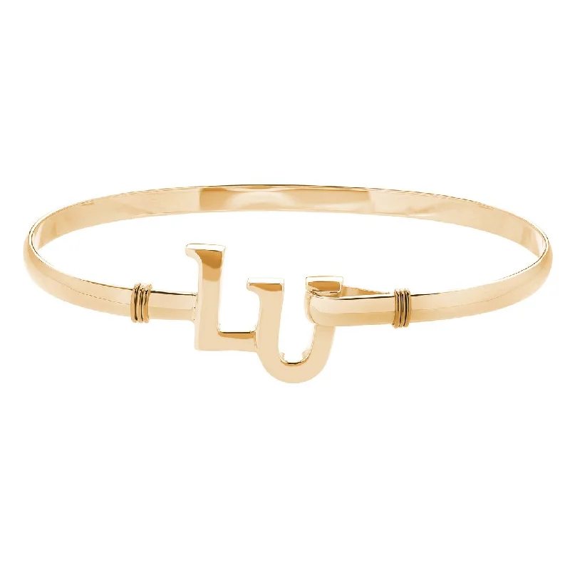 Gold Plated Fink's Liberty University Bracelet in 6.5"