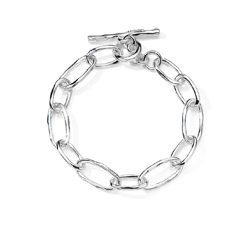 IPPOLITA Classico Faceted Oval Link Bracelet in Sterling Silver