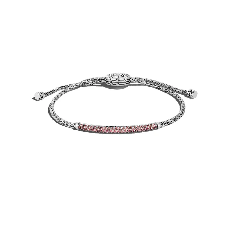 John Hardy Mini Pull Through Bracelet with Ruby