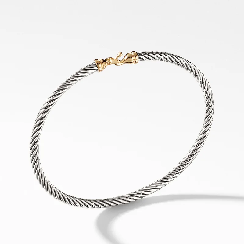 David Yurman  Bracelet in Silver and 18-Karat Yellow Gold