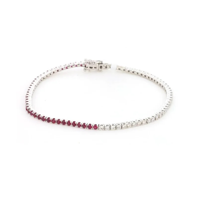 Ruby & Diamond Tennis Bracelet | M10268077