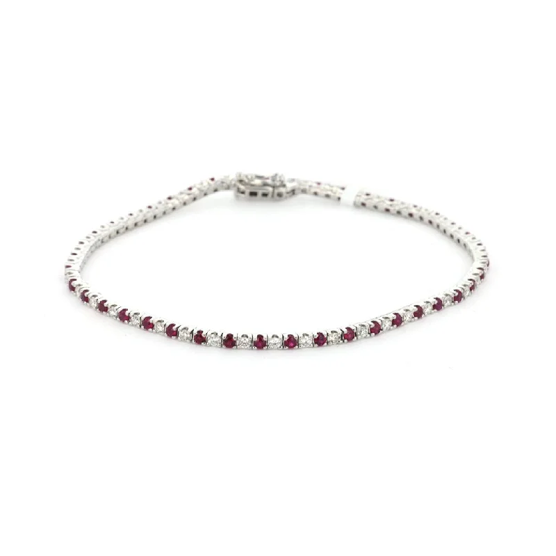 Ruby & Diamond Eternity Bracelet | M10278862