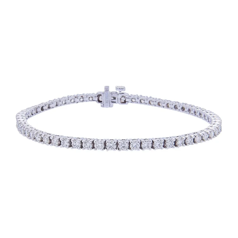 Sabel Collection 14K White Gold Round Diamond Tennis Bracelet