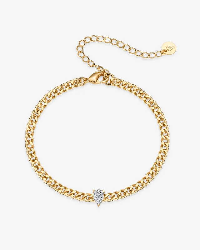 Solitaire Chain Bracelet